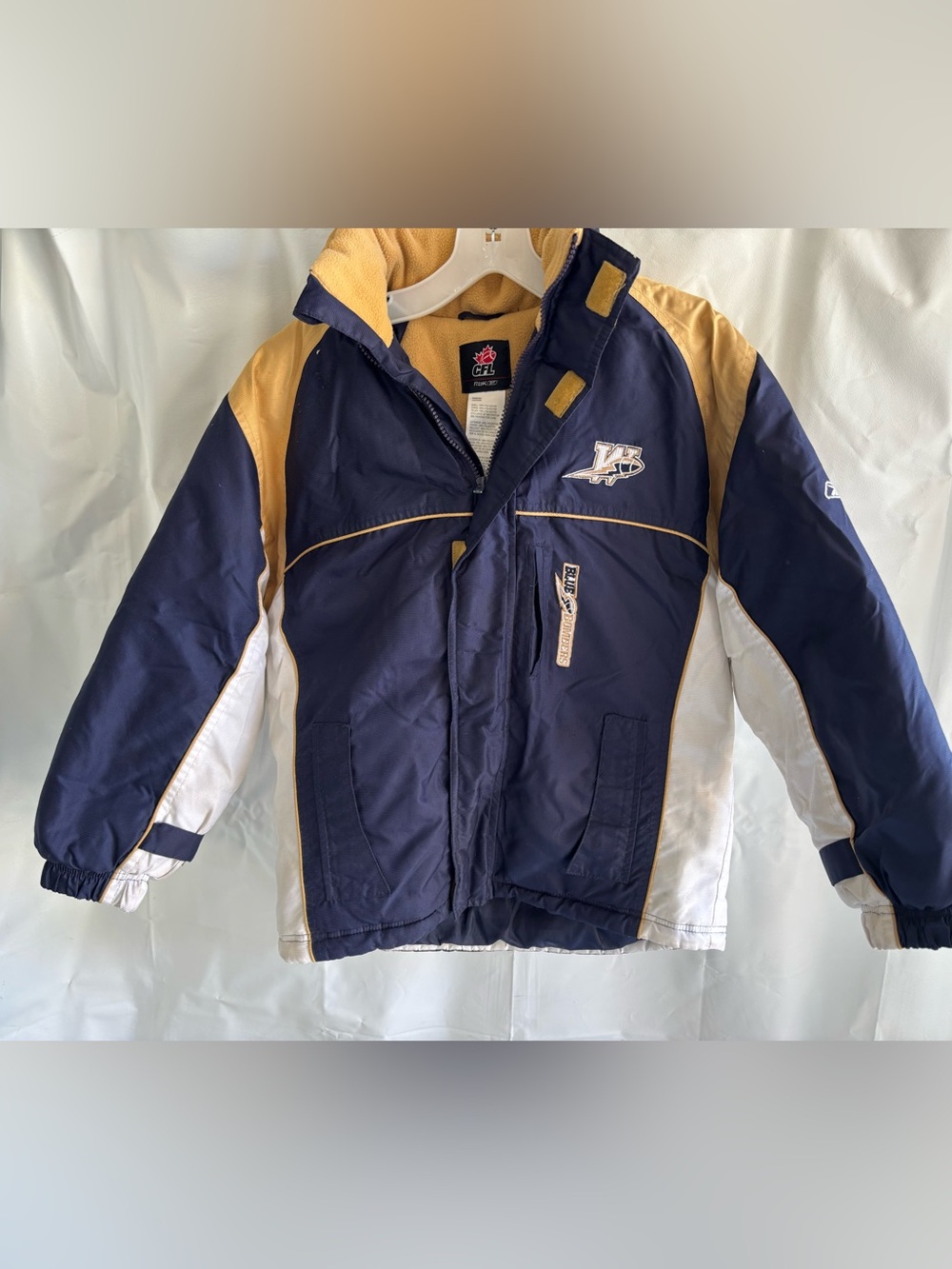 Youth medium Winnipeg Blue Bombers football club winter jacket